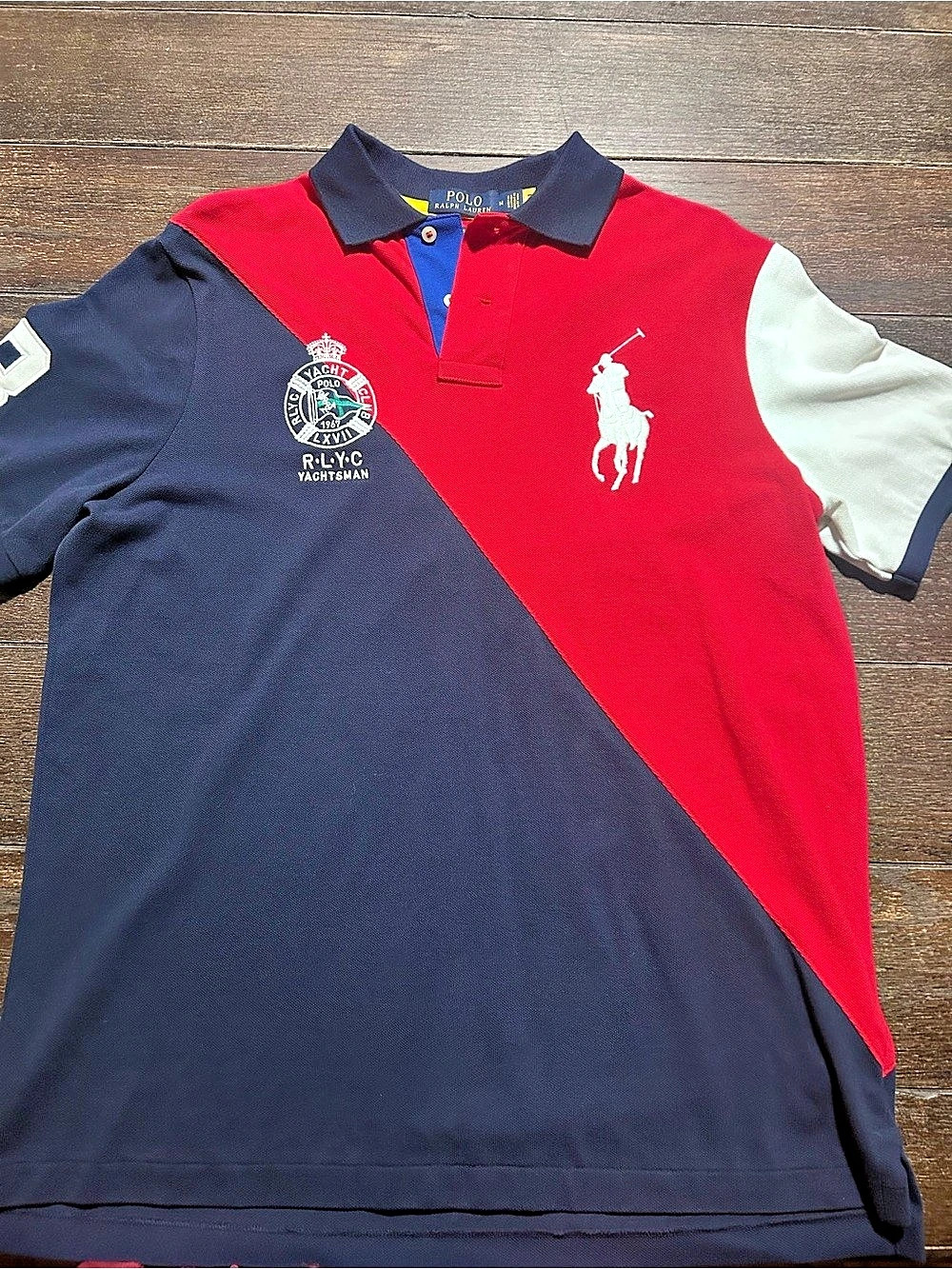 Polo Ralph Lauren Classic Fit Polo Color Block Polo Size Medium